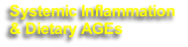 Systemic Inflammation 
& Dietary AGEs 

